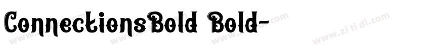 ConnectionsBold Bold字体转换